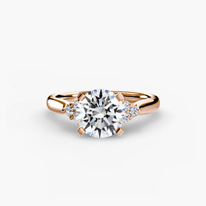 Solitaire with Cluster Shoulders 2