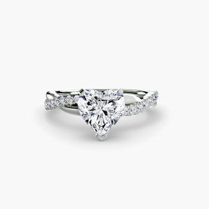 The Emerald Twist Pavé Ring