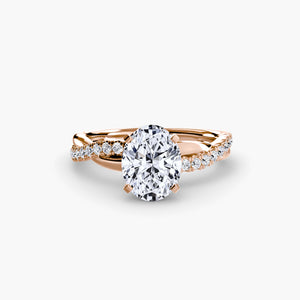 The Emerald Twist Pavé Ring