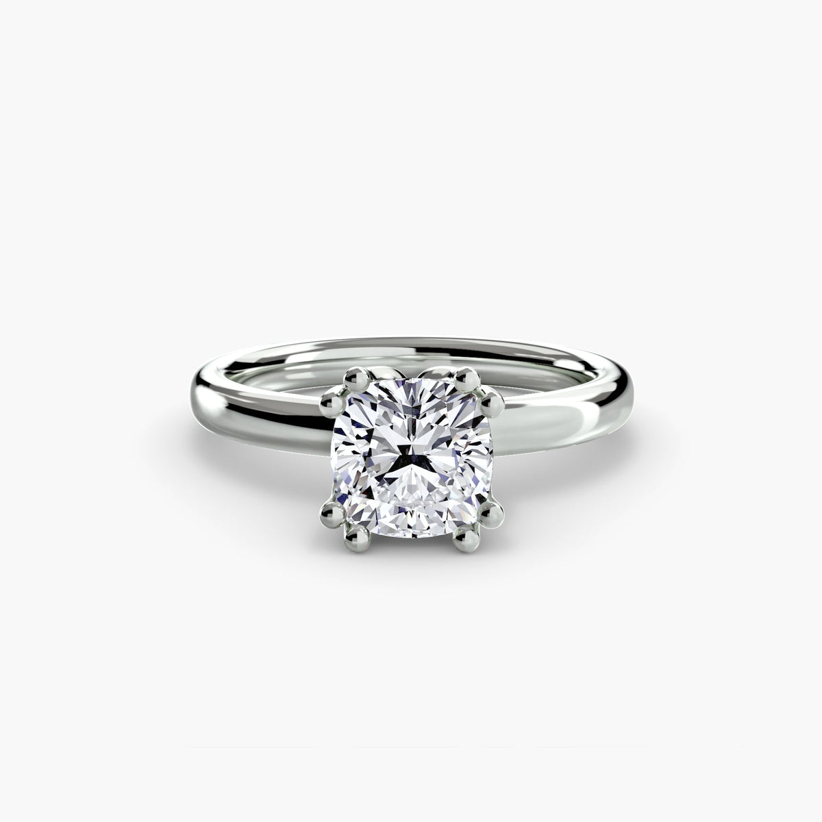 Completed diamond engagement ring, US size 8.00, from Hatton Garden Bespoke Jewellery