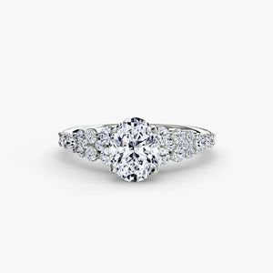 The Celestial Cluster Ring - stunning design with multiple diamonds arranged to resemble a celestial cluster