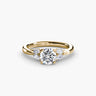 Round Diamond Solitaire, Marquise Shoulders (UK Size O½)