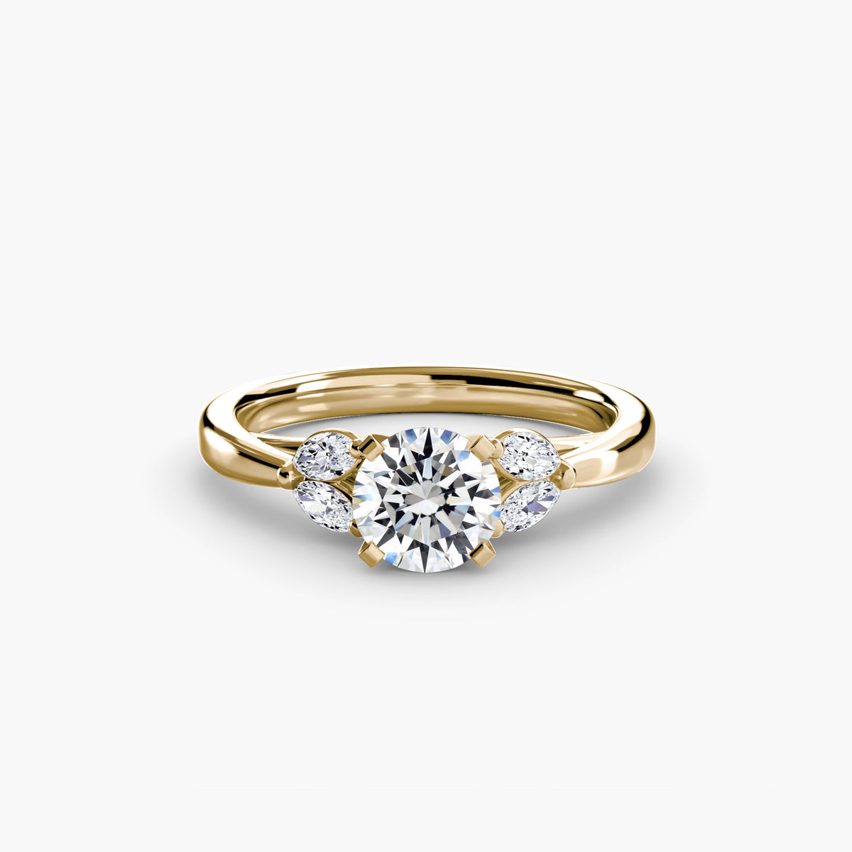Completed diamond engagement ring, UK size O½, from Hatton Garden Bespoke Jewellery