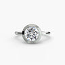 Round Diamond Solitaire, Bezel Set (UK Size E)