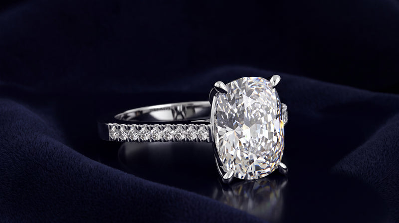 Diamond Set Shoulder Engagement Rings