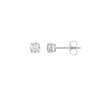 4-Prong Basket Round Brilliant Diamond Stud Earrings 0.25 ct