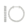 Inside-Out Round Diamond Hoop Earrings 2 ct