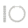 Inside-Out Round Diamond Hoop Earrings 0.5 ct
